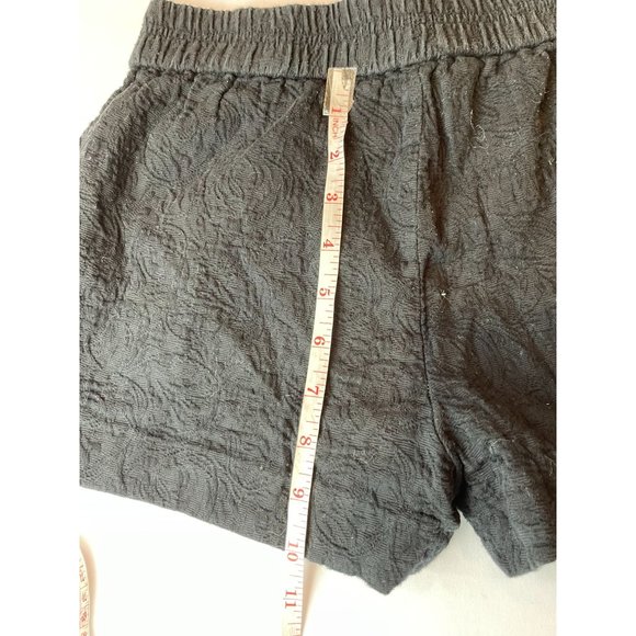 J. Crew Womens Floral Jacquard Embossed Boardwalk Pull On Shorts Black Size 00 - Picture 4 of 9